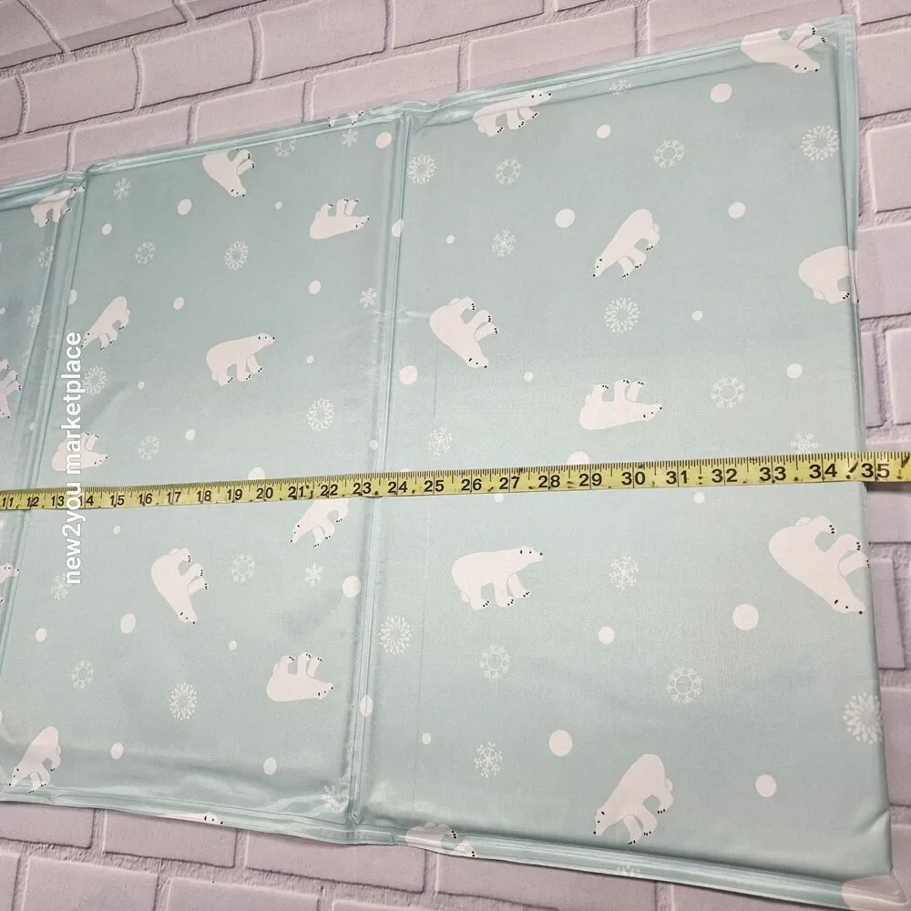 Pet Cooling Mat dog Non-Toxic Liquid Gel Pad 34.6